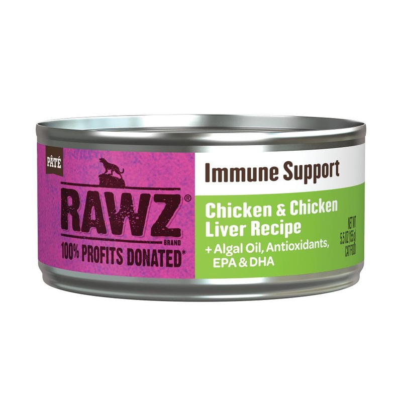 RAWZ Cat Immune Support Chicken & Chicken Liver 5.5oz Single 5.5oz