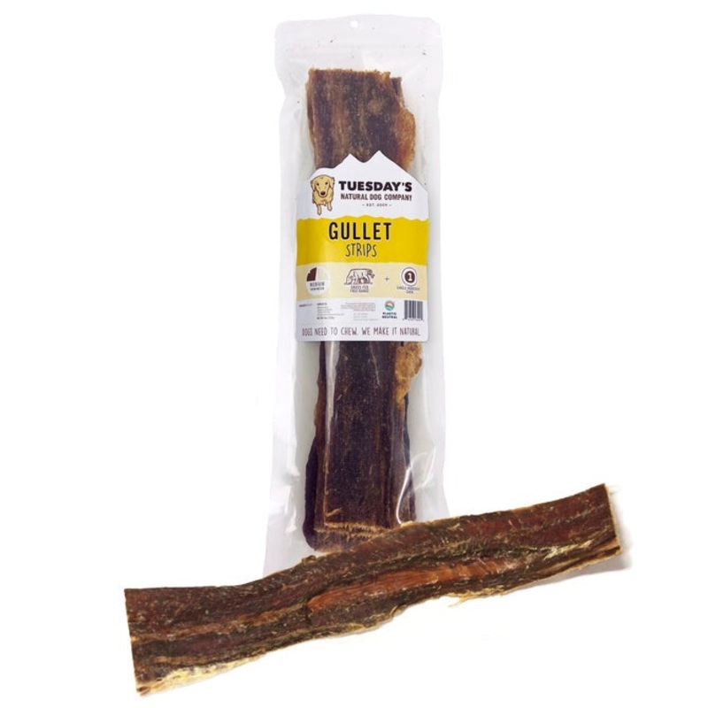 The Natural Dog Company 12″ Gullet Strips 6oz