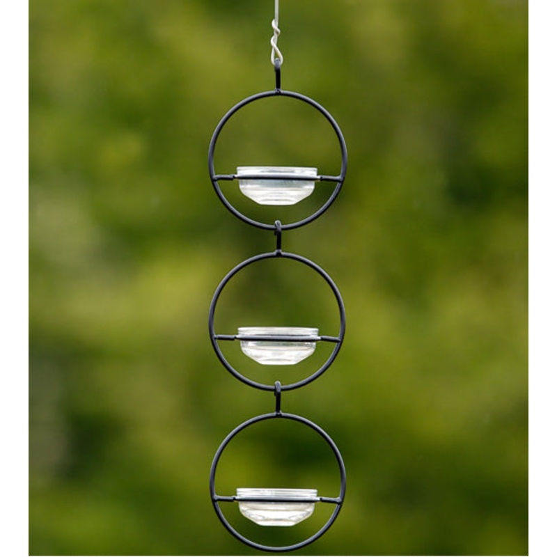 Triple Sphere Hanging Dish Feeder