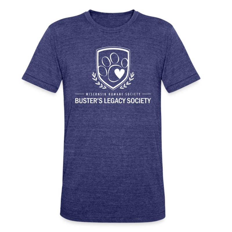 Buster’s Legacy Society Unisex Tri-Blend T-Shirt heather indigo S