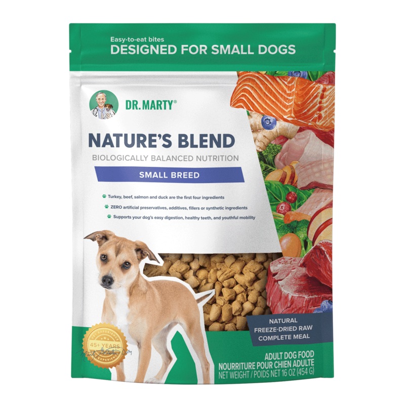 DR. MARTY Natures Blend Small Breed Freeze Dried Raw Dog Food 6 oz