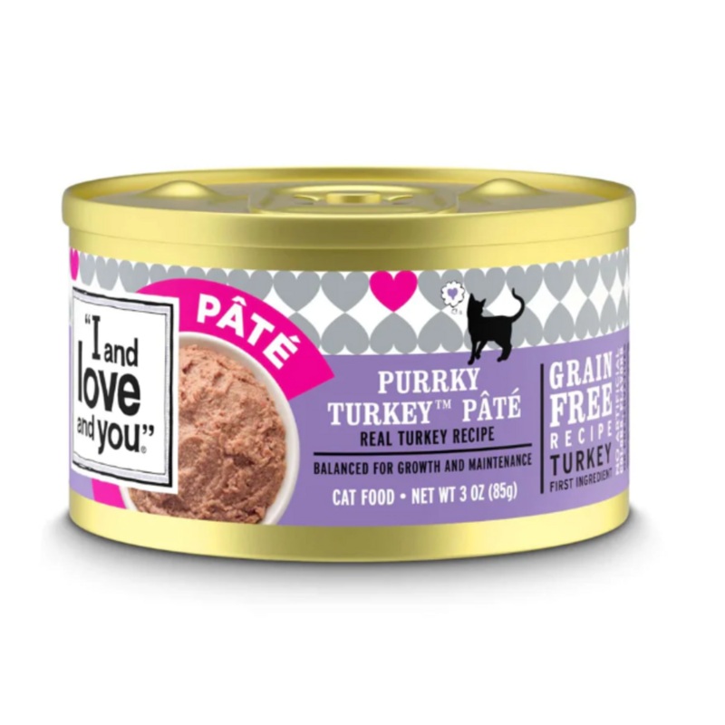 I and Love and You Grain Free Purrky Turkey Pate Recipe Canned Cat Food