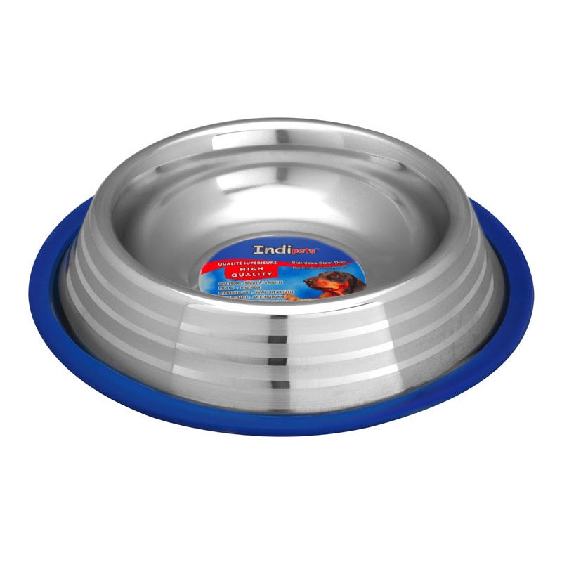 Indipets Non Tip Anti Skid Bowls with Silicon Ring 8 oz
