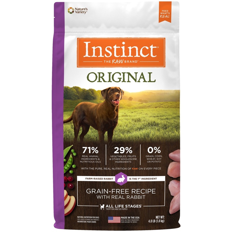 Nature’s Variety Instinct Original Grain-Free Recipe with Real Rabbit 4 lb.