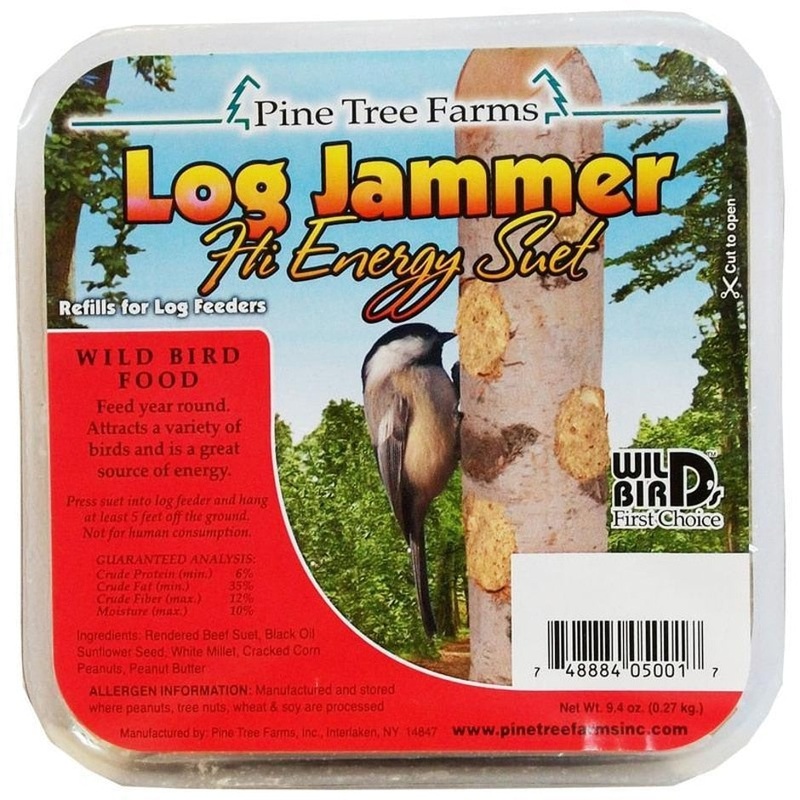 Pine Tree Farms Log Jammer Hi Energy Suet Plugs 9.4 oz