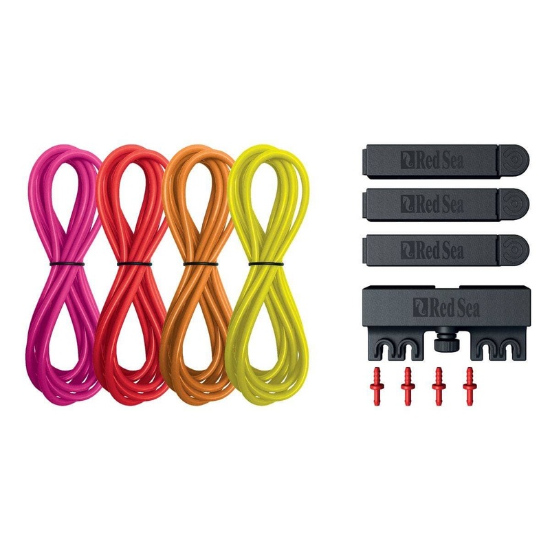 ReefDose Deluxe 4-Color Tube Kit – Red Sea Pink-Red-Orange-Yellow Kit