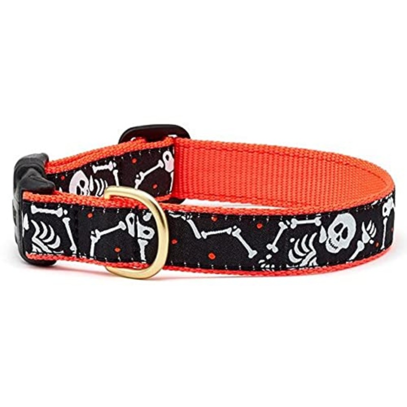 Up Country Bone Jangles Pattern Dog Collar X-Small (6″-12″) 5/8″