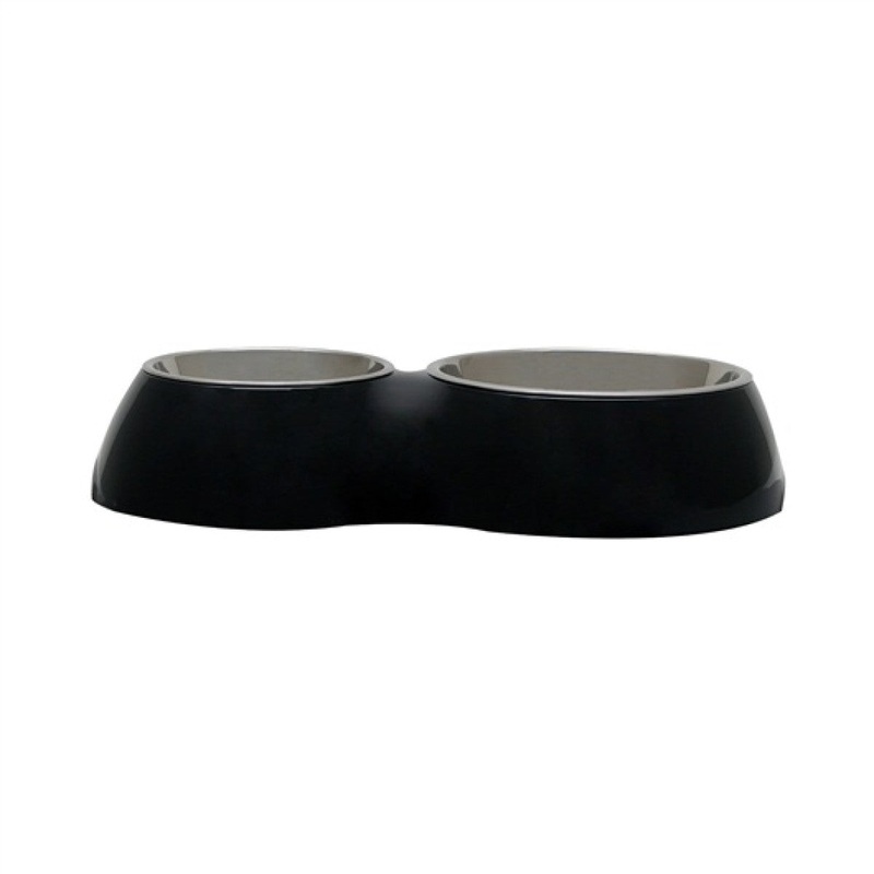 Dog Bowl Double Diner – Black