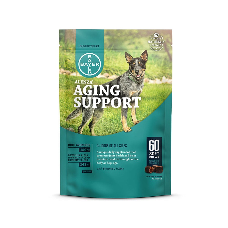 Elanco Alenza Aging Support Soft Chews Joint Dog Supplement 60 Count