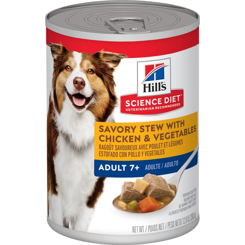 Hill’s Science Diet Adult 7+ Savory Stew with Chicken & Vegetables Canned Dog Food