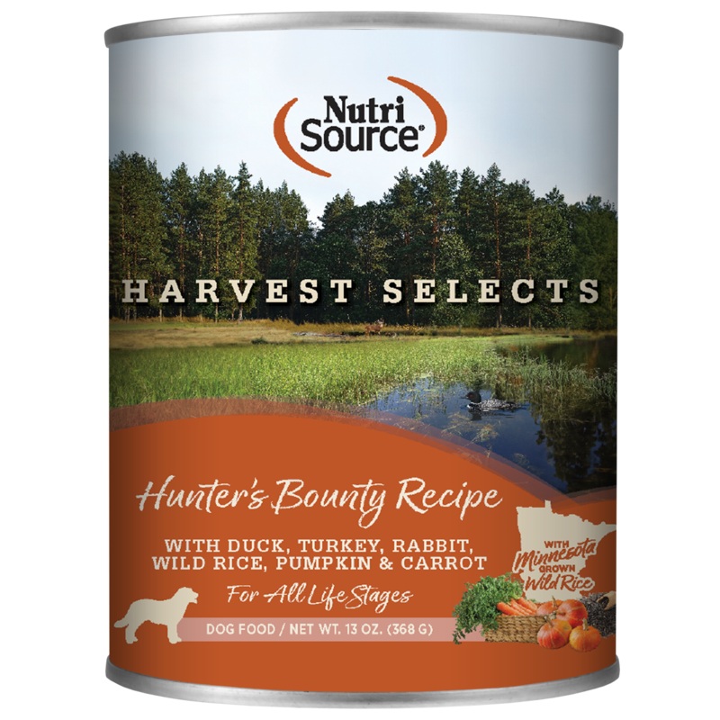 NutriSource Harvest Selects Hunters Bounty Recipe Wet Dog Food 13 Oz Single Can