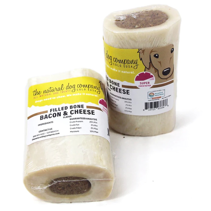 Tuesday’s Natural Dog Company 3″ Bacon and Cheese Filled Dog Bone