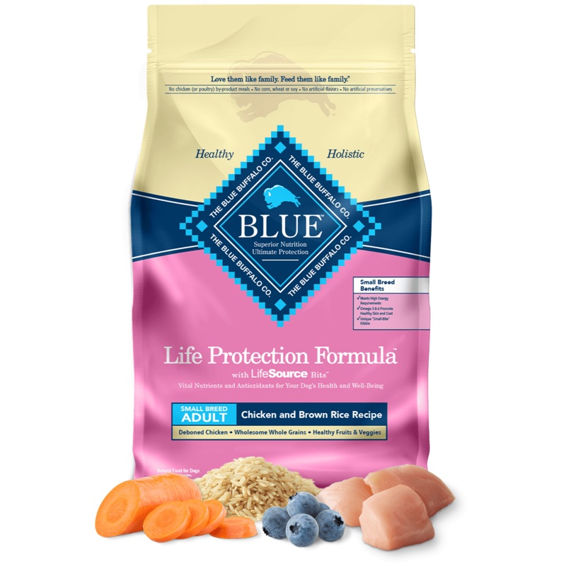 Blue Buffalo Life Protection Small Breed Dog Food, Chicken And Brown Rice, 15 Lb