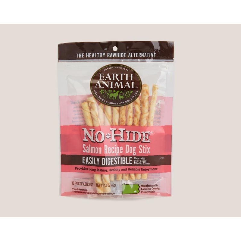 Earth Animal Salmon No-Hide Dog STIX single package