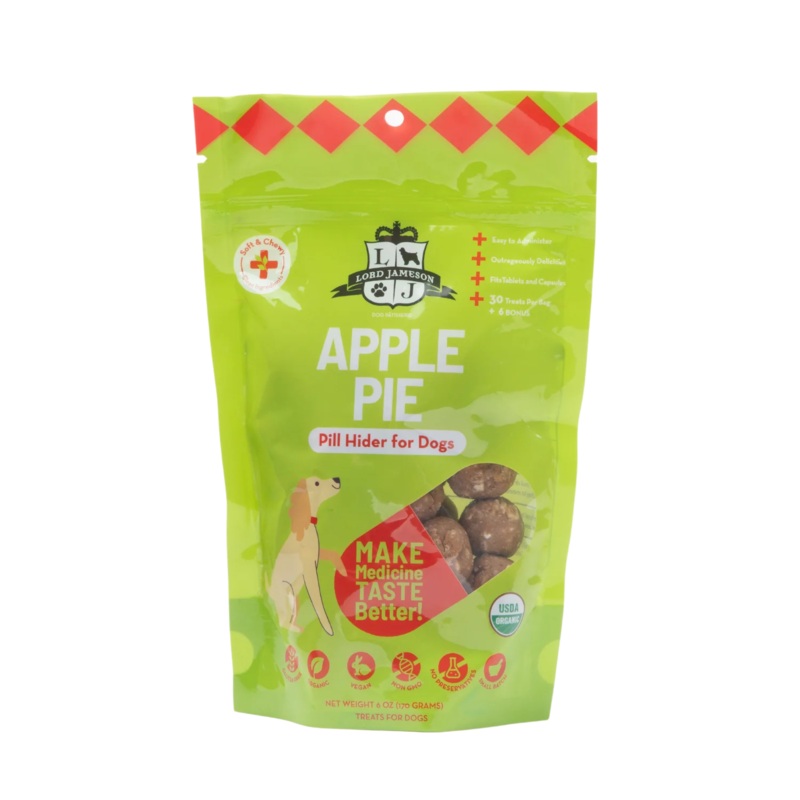 Lord Jameson Apple Pie Organic Pill Hider Dog Treats | 6 oz