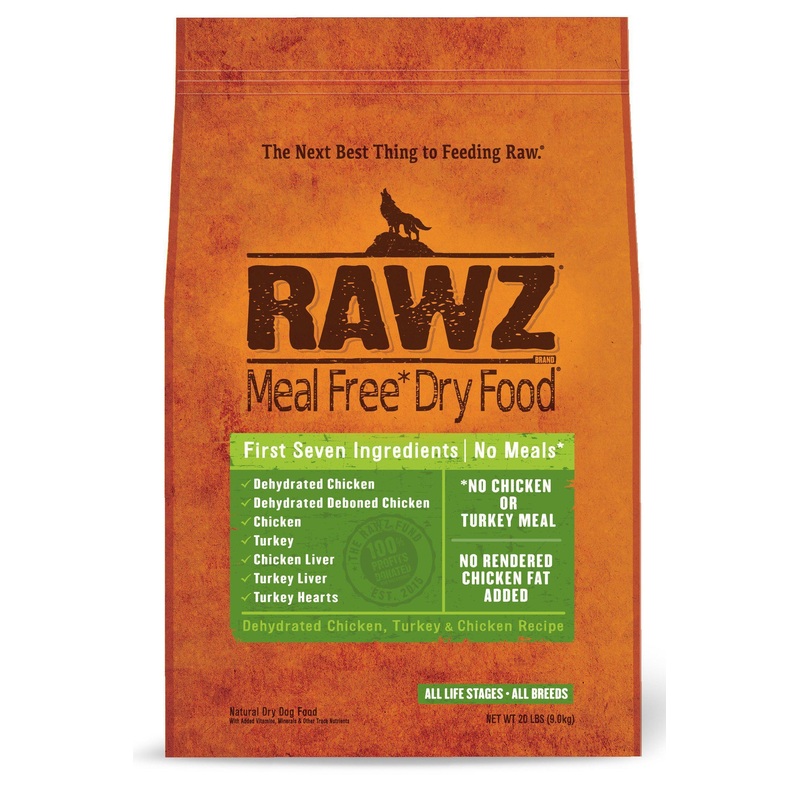 Rawz Chicken and Turkey Dry Dog Food 20 lb