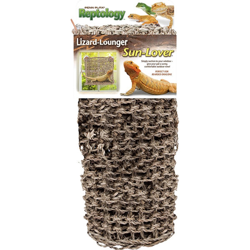 Reptology Natural Lizard Lounger Sun Lover Window Seagrass Hermit Crab & Reptile Hammock 14-in x 11-in