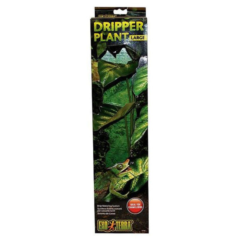 Artificial Dripper Plant with Water Pump Reptile Watering System Large