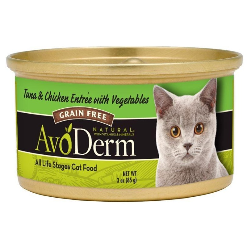 AvoDerm Natural Tuna and Chicken Entree with Vegetables Canned Cat Food