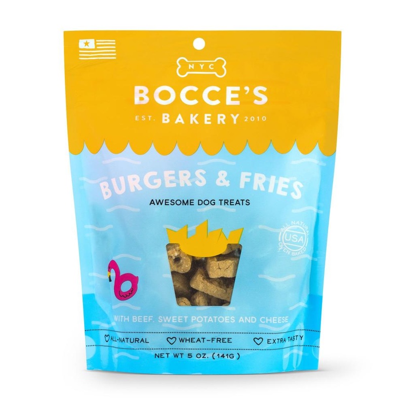 Bocce’s Bakery Burgers & Fries Recipe Biscuit Dog Treats