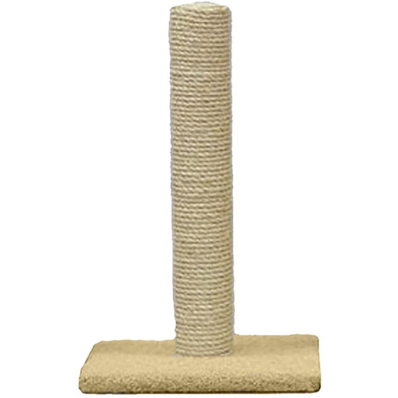 Classy Kitty All Sisal with Carpet Base Scratching Post Beige 32″ H