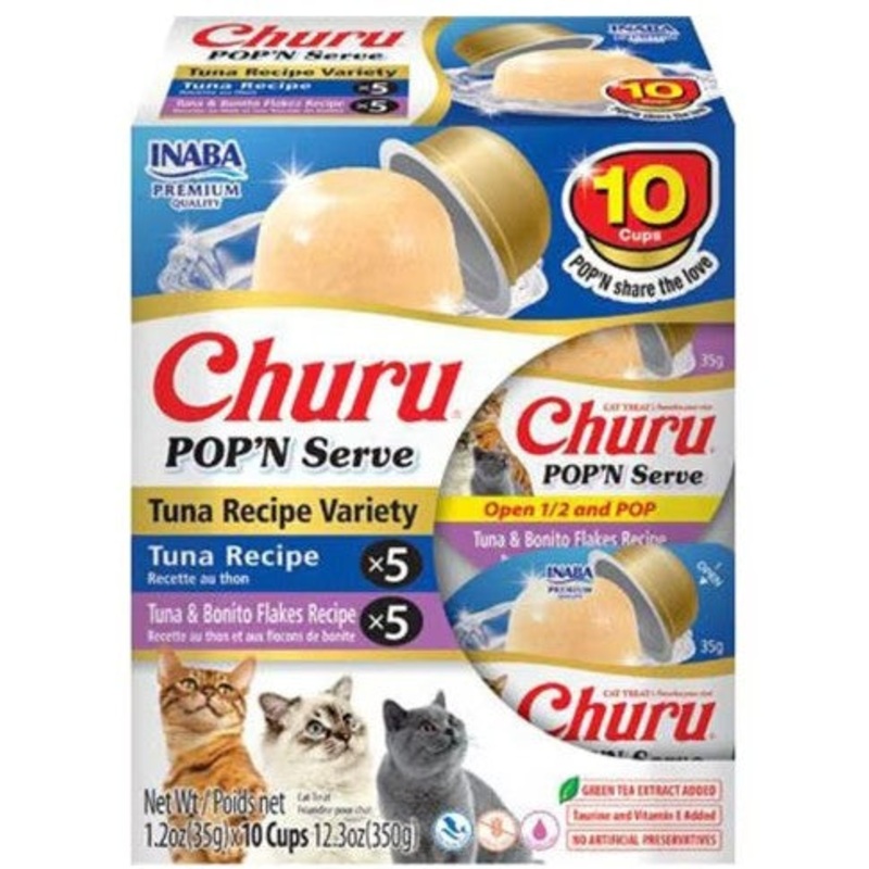 Inaba Churu Pop’n Serve Tuna Variety Pack Cat Treat