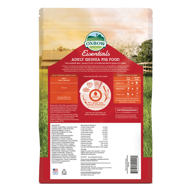 Oxbow Essentials – Adult Guinea Pig Food 5 lbs