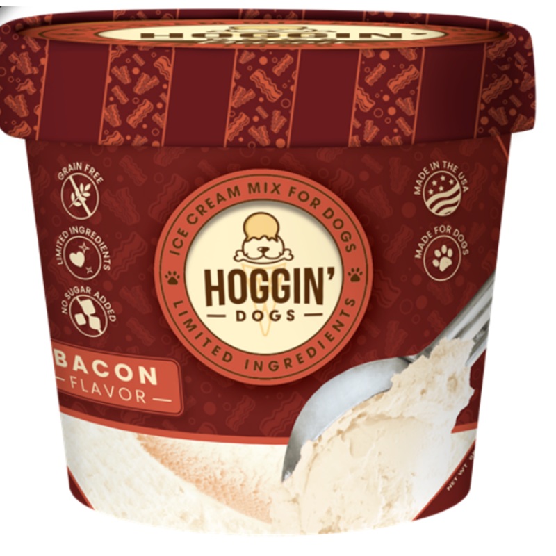 Puppy Cake Hoggin’ Dogs Ice Cream Mix – Bacon