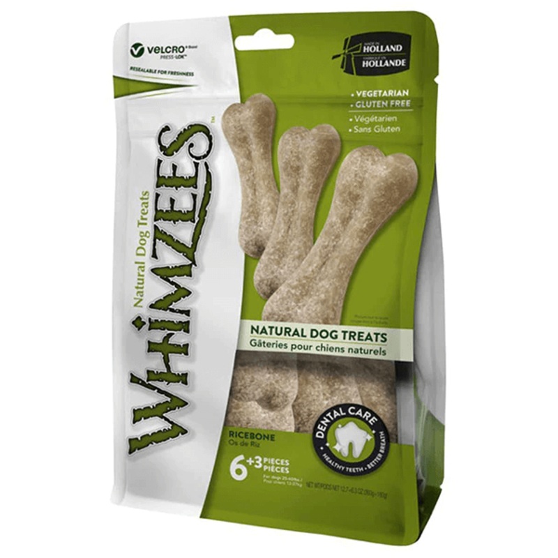 Whimzees – Rice Bones 6 Large Pieces 540g
