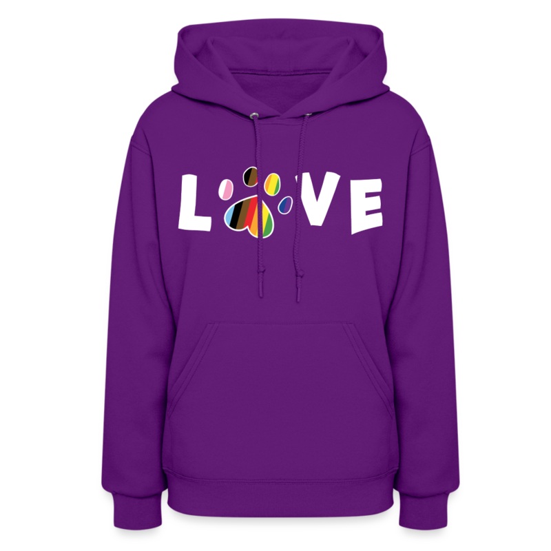 Pride Love Contoured Hoodie purple S