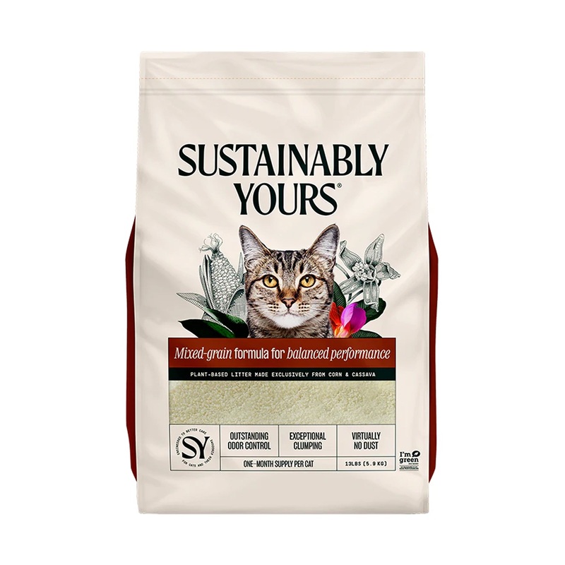 Sustainably Yours Multi-Cat Corn and Cassava Litter 26 lb
