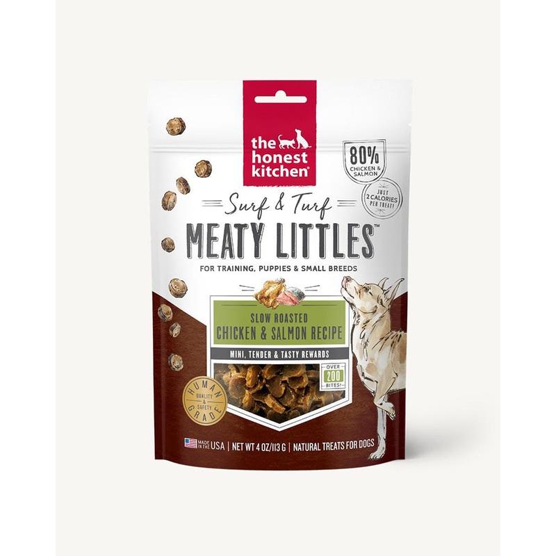 The Honest Kitchen Surf & Turf Meaty Littles – Chicken & Salmon Dog Treats 4oz