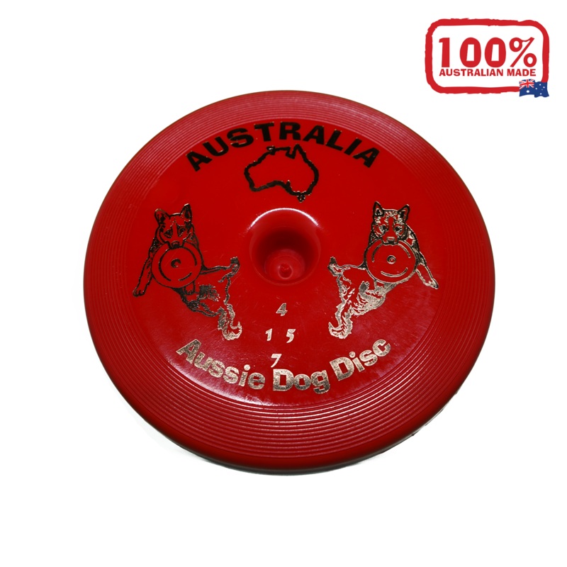 AUSSIE DOG DISC HARD RED