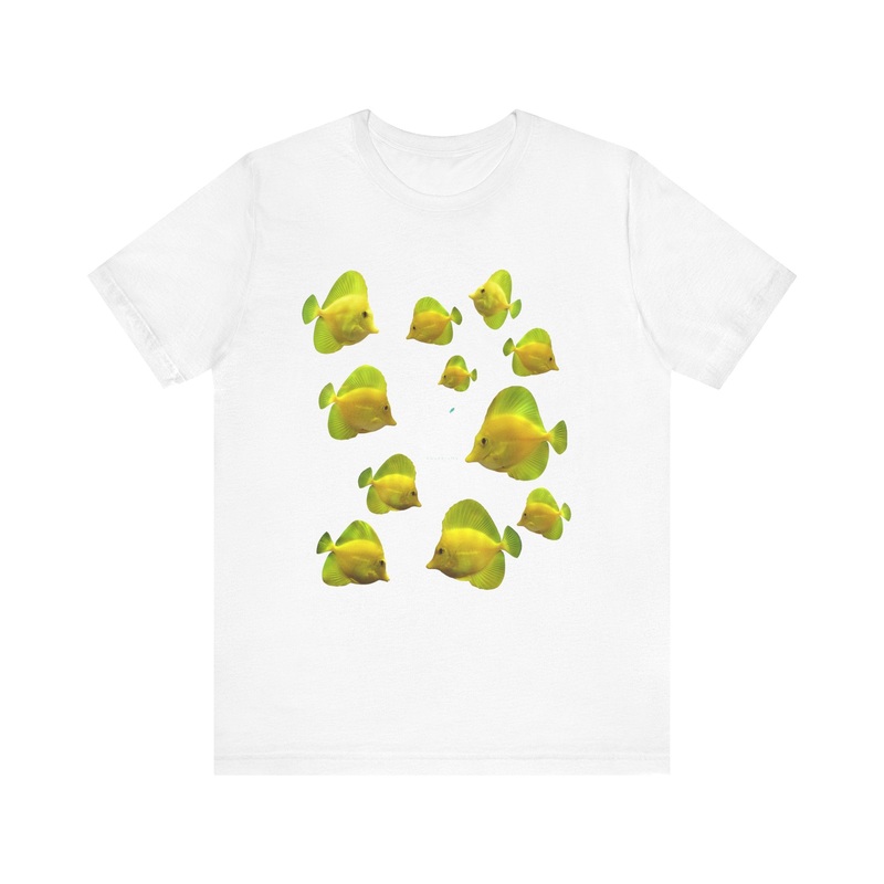 Colorful Fish Graphic Tee for Aquatic Lovers Aqua XS