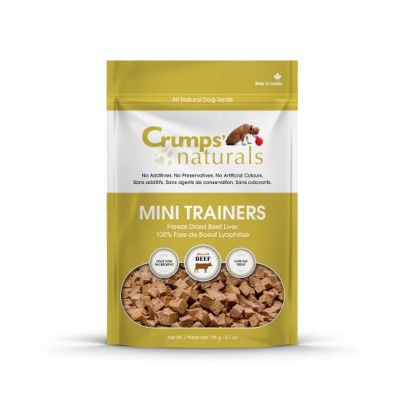 Crumps Mini Trainers Tiny Beef Liver Bites 105g
