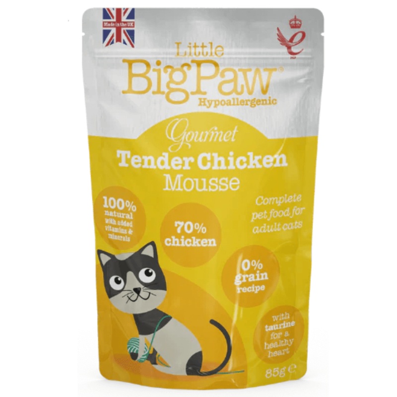 Little Big Paw – Gourmet Tender Chicken Mousse for Cats (85g) 1 Pouch