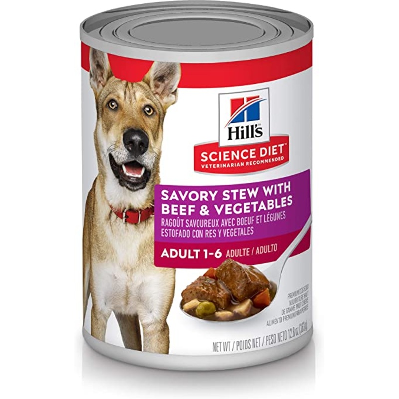 Science Diet Dog Savory Stew with Beef & Vegetables 12.8oz Single 12.8oz