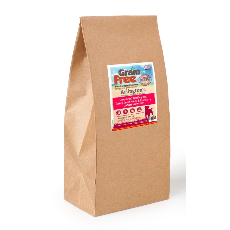 Arlington’s Large Breed Turkey, Sweet Potato & Cranberry  15kg
