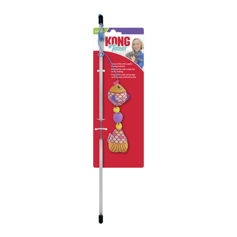 Kong Teaser Scrattles Fish Pack of 1