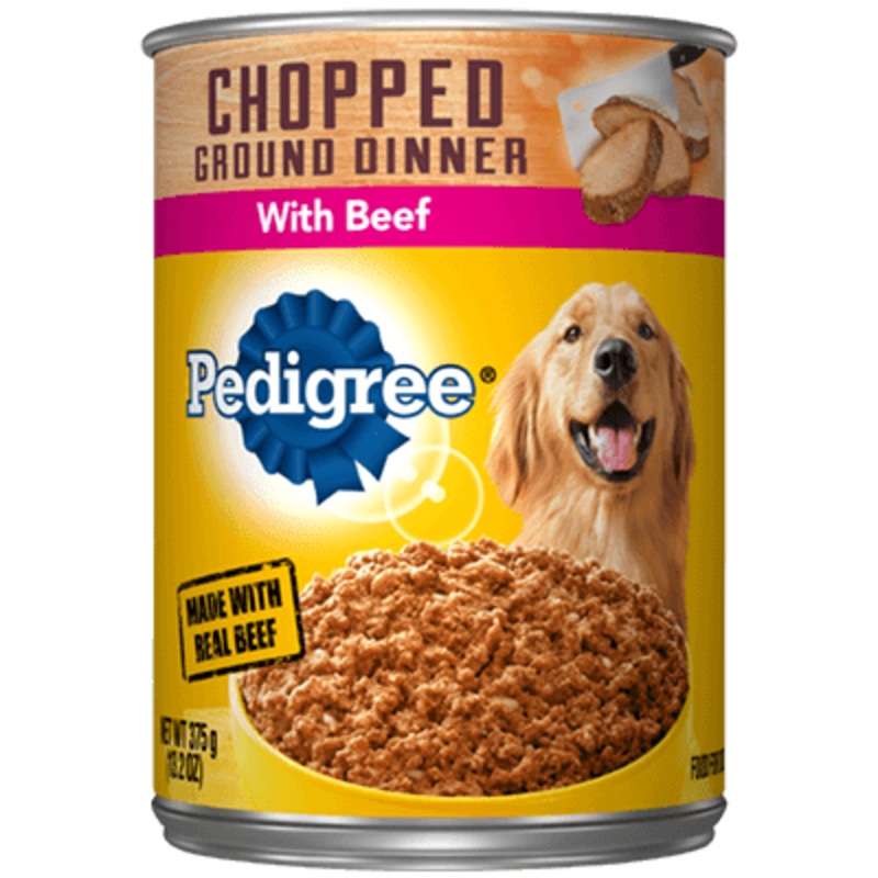 PEDIGREE Wet Dog Food Chopped Ground Dinner with Beef