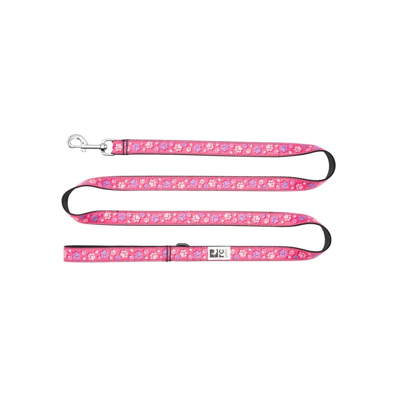RC Pets Leash for Dogs in Fresh Tracks Pink Pattern