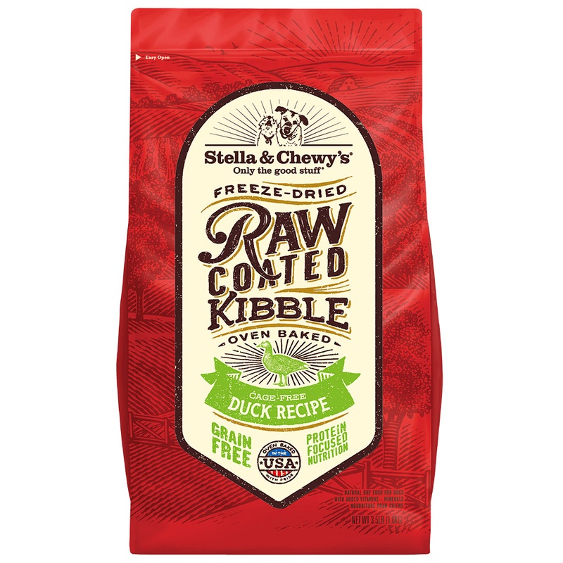 Stella & Chewy’s Cage-Free Duck Raw Coated Kibble 3.5lb