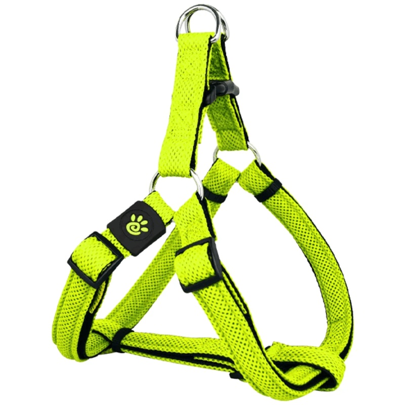 Doco Puffy Mesh Step-In Dog Harness Lime Large