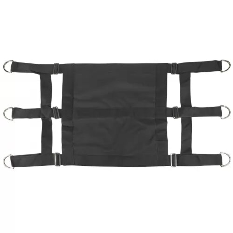 Gatsby Nylon Stall Guard With Closed Center & Heavy Duty D-Rings 36″ – 48″ Black