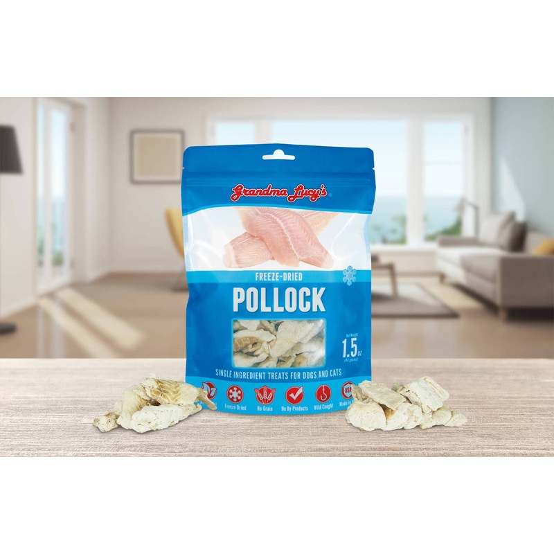 Grandma Lucy’s Free-Dried Pollock Treats for Dogs and Cats