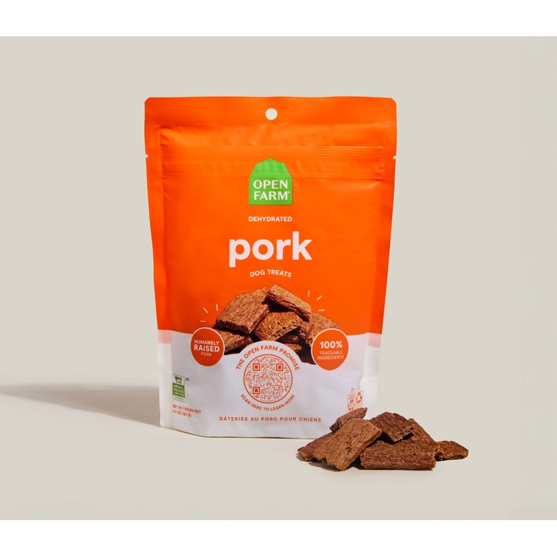 Open Farm Dehydrated Pork Dog Treats