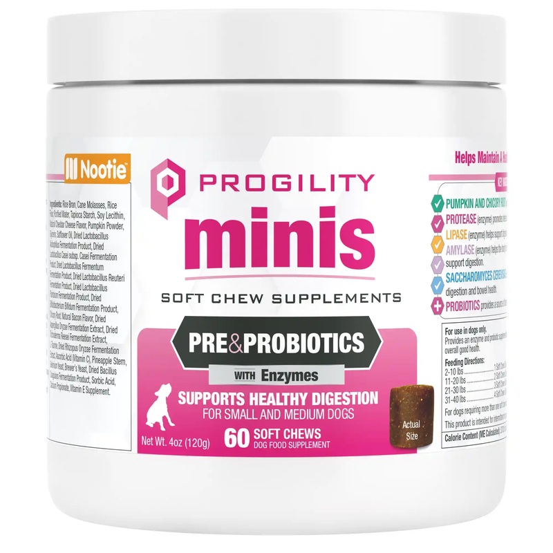 Progility Mini Digestive Support for Small & Medium Dogs (60ct)