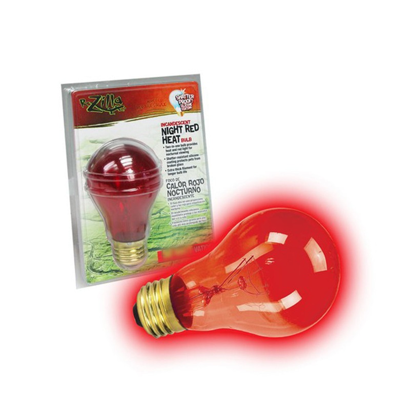 Zilla Night Red Heat Incandescent Bulb 100 Watt 2.75 X 2.75 X 5.25 Inch