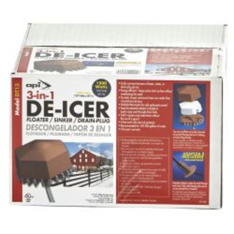 API 3-in-1 De-Icer, 1500 Watt