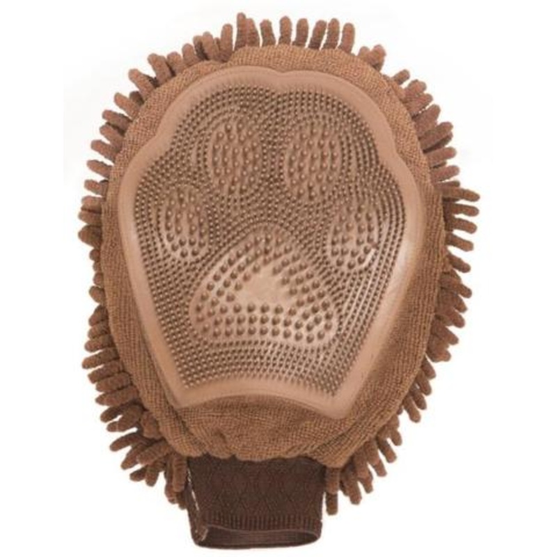 D.GS Dirty Dog Grooming Mitt Grey